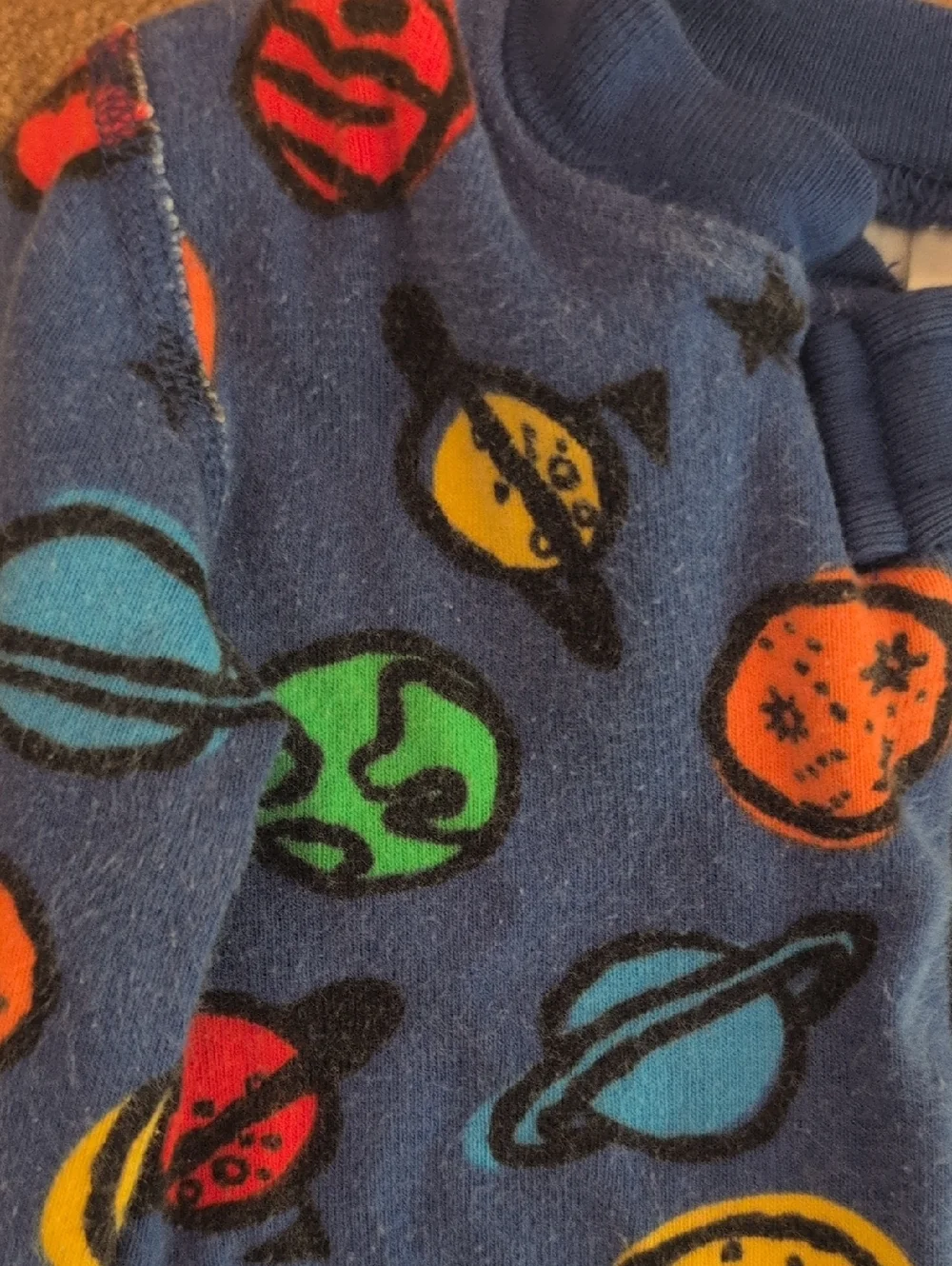 Hanna Andersson 2T Planet Zip Onesie